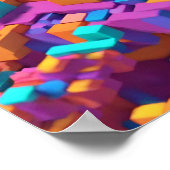 Poster 3D Spectrum Cubiste (Coin)