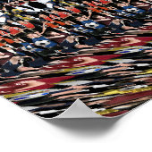 Poster 3D "Star de soccer" 36 pouces x 24 par Magi (Coin)