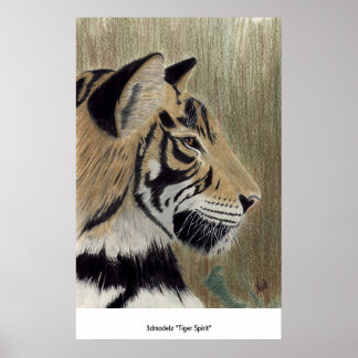 Poster 3dmodelz "Tiger Spirit"