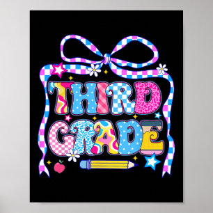 Poster 3e année pour garçons filles enseignant troisième