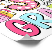 Poster 3e année typographie mignonne points retour à l'éc (Coin)