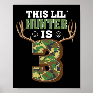 Poster 3e Anniversaire Chasse Cerf 3 Anniversaire Chasseu