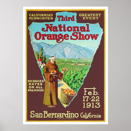 Poster 3e National Orange Show 1913 (Devant)
