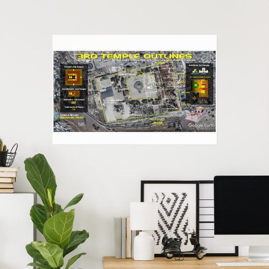 Poster 3e Plan du Temple (Bureau à domicile)