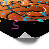 Poster 3rd Birthday Boy Three 3 Years Old Sketll Players  (Coin)