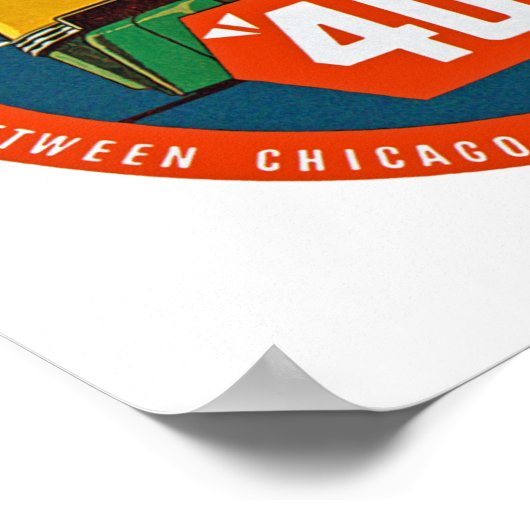 Poster 400 ~ "Le Train Qui Fixe Le Rythme" (Coin)