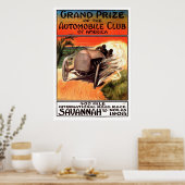 Poster 400 Mile International Road Race Savannah Ga 1908 (Cuisine)