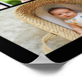 Poster 40 ans mariage anniversaire photo collage modifiab (Coin)