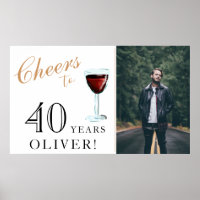 40 ans Vin rouge 40e anniversaire Photo