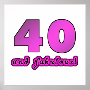 Poster 40 Et Fabuleux Anniversaire