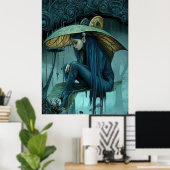 Poster *~* 40 FD3 Enchantant Imaginaire nymphe esprit (Bureau à domicile)