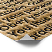 Poster 40 Oeuvres d'Hadith-10 / (TR :) 40 Hadis Eserleri- (Coin)