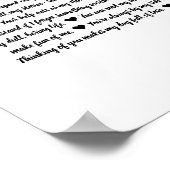 Poster 40 raisons nous t'aimons cadeau d'anniversaire mam (Coin)