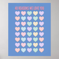 40 raisons Nous vous aimons - 40e anniversaire Cad