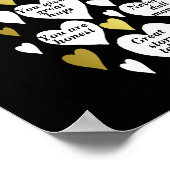 Poster 40 Raisons Nous vous aimons 40e anniversaire Cadea (Coin)