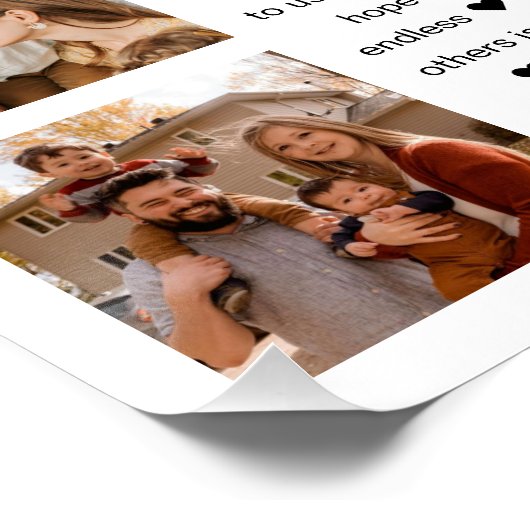 Poster 40 Raisons Nous Vous Aimons Anniversaire Keepsaké  (Coin)