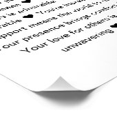 Poster 40 Raisons Nous Vous Aimons Photo Collage Keepsaké (Coin)