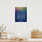 Poster 40 raisons pour lesquelles je vous aime les lumièr (Cuisine)