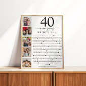 Poster 40 Raisons pour lesquelles nous vous aimons Annive