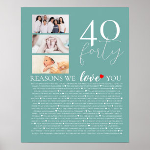 Poster 40 Raisons pour lesquelles nous vous aimons Photo 