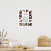 Poster 40 raisons pour lesquelles nous vous aimons photo  (Cuisine)