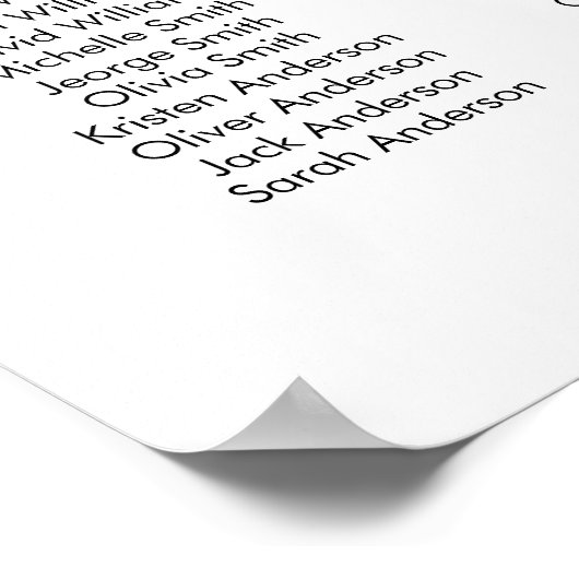 Poster 40 Tables Grand Welcome Seating Chart Plan (Coin)