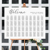 Poster 40 Tables Grand Welcome Seating Chart Plan