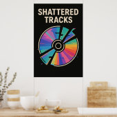 Poster 40, verbrijzelde sporen,  kunst (Keuken)