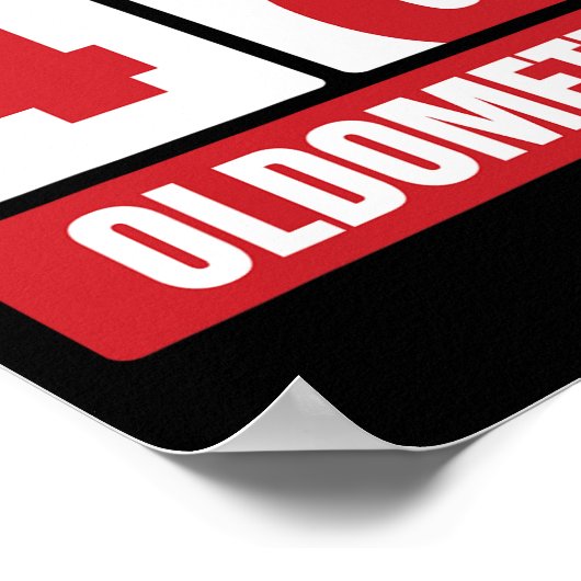 Poster 40e 40 Anniversaire Drôle Cadeau Hommes Femmes Old (Coin)