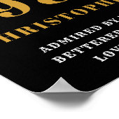 Poster 40e anniversaire 1981 Black Gold pour lui personna (Coin)