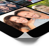 Poster 40e anniversaire 41 Collage de photos encourage à  (Coin)