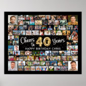 Poster 40e anniversaire 92 Photos Black Gold Cheers To Ye (Devant)