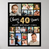 Poster 40e anniversaire Black Gold 16 Photo Cheers to Yea (Devant)
