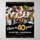 Poster 40e anniversaire Black Gold Photo Party (Devant)