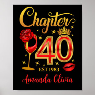 Poster 40e anniversaire, chapitre 40 dame, femmes