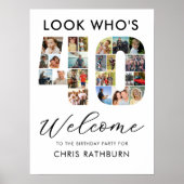 Poster 40e anniversaire Numéro 40 23 Photos Regardez qui (Devant)