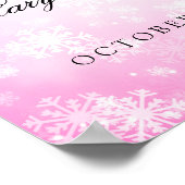 Poster 40e anniversaire Pink Winter Wonderland (Coin)