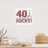 Poster 40e anniversaire Rocks (Cuisine)