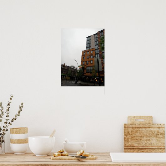 Poster 40e et châtaignier (Cuisine)