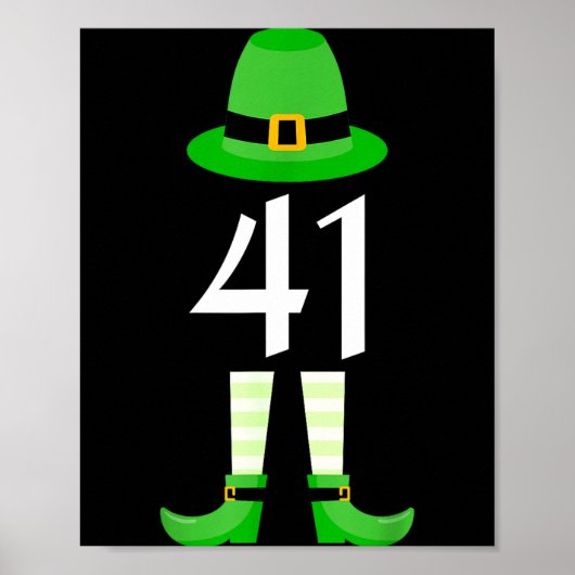Poster 41 Saint-Patrick Farceur Pour Enfants Leprechaun  (Devant)