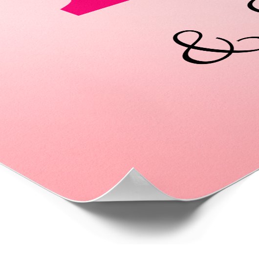 Poster 41e Anniversaire Quarante Et Fabuleux Nom Rose (Coin)