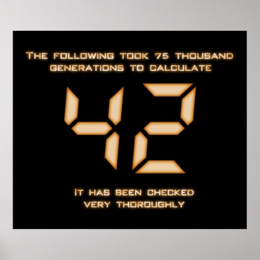 Poster 42 La réponse (Devant)