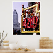 Poster 42e rue, New York—affiche (Cuisine)