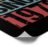 Poster 43 ans Vintage 1979 43e anniversaire (Coin)