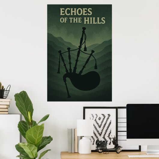 Poster 43, Echoes of the Hills,  kunst (Thuiskantoor)