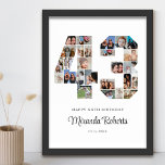 Poster 43e anniversaire Numéro 43 Photo personnalisée Col<br><div class="desc">Célébrez le 43ème anniversaire avec cette affiche personnalisée de collage photo numéro 43. Ce cadeau personnalisable est également parfait pour un anniversaire mariage. C'est une excellente façon de présenter des souvenirs précieux de votre vie de mariage et de marié. L'affiche comporte un collage de photos qui capturent ces moments spéciaux,...</div>
