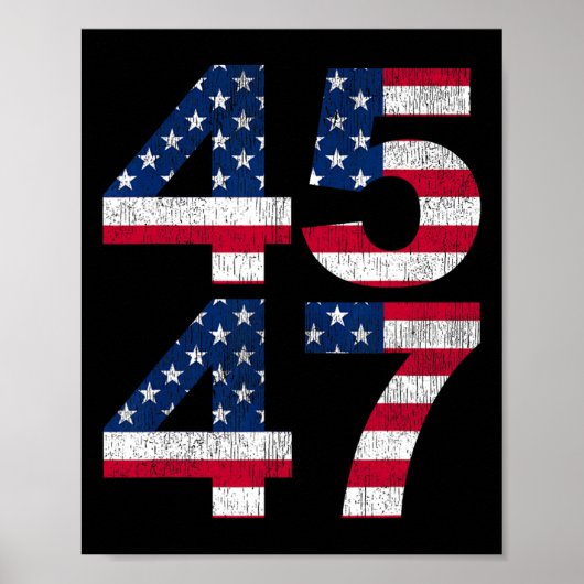 Poster 45 47 2024 Président Vintage (Devant)