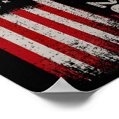 Poster 45 47 Trump 2024 Drapeau américain 1 (Coin)