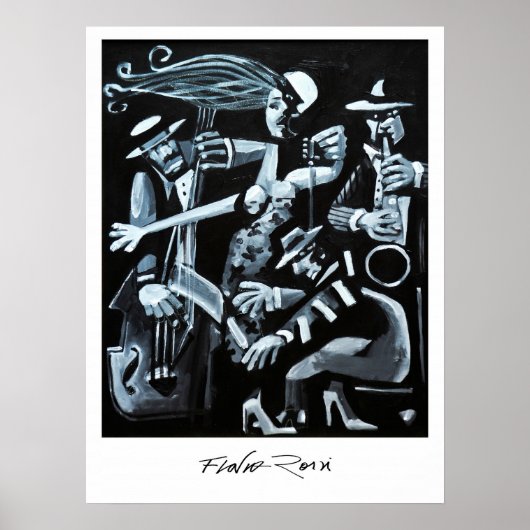 Poster 45,72 x 60,96 cm: Jazz door Flavio Rossi (Voorkant)