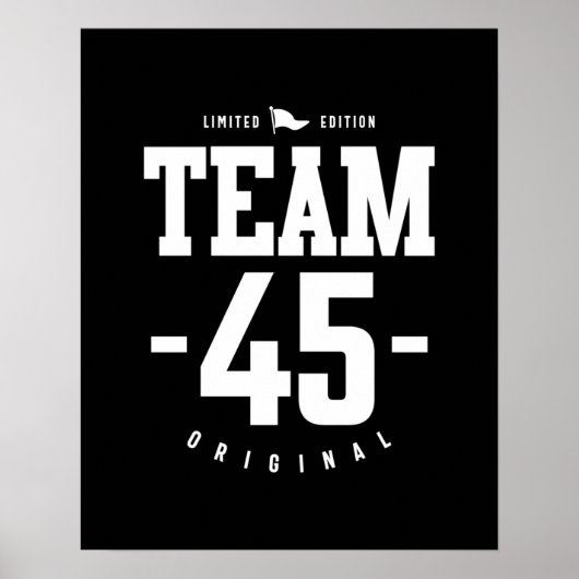 Poster 45 ans - 45e anniversaire drôle cadeau (Devant)